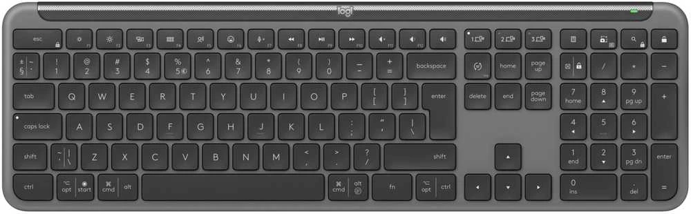 Klaviatūra Belaidė pelė „Logitech K950“ (pilno dydžio)
