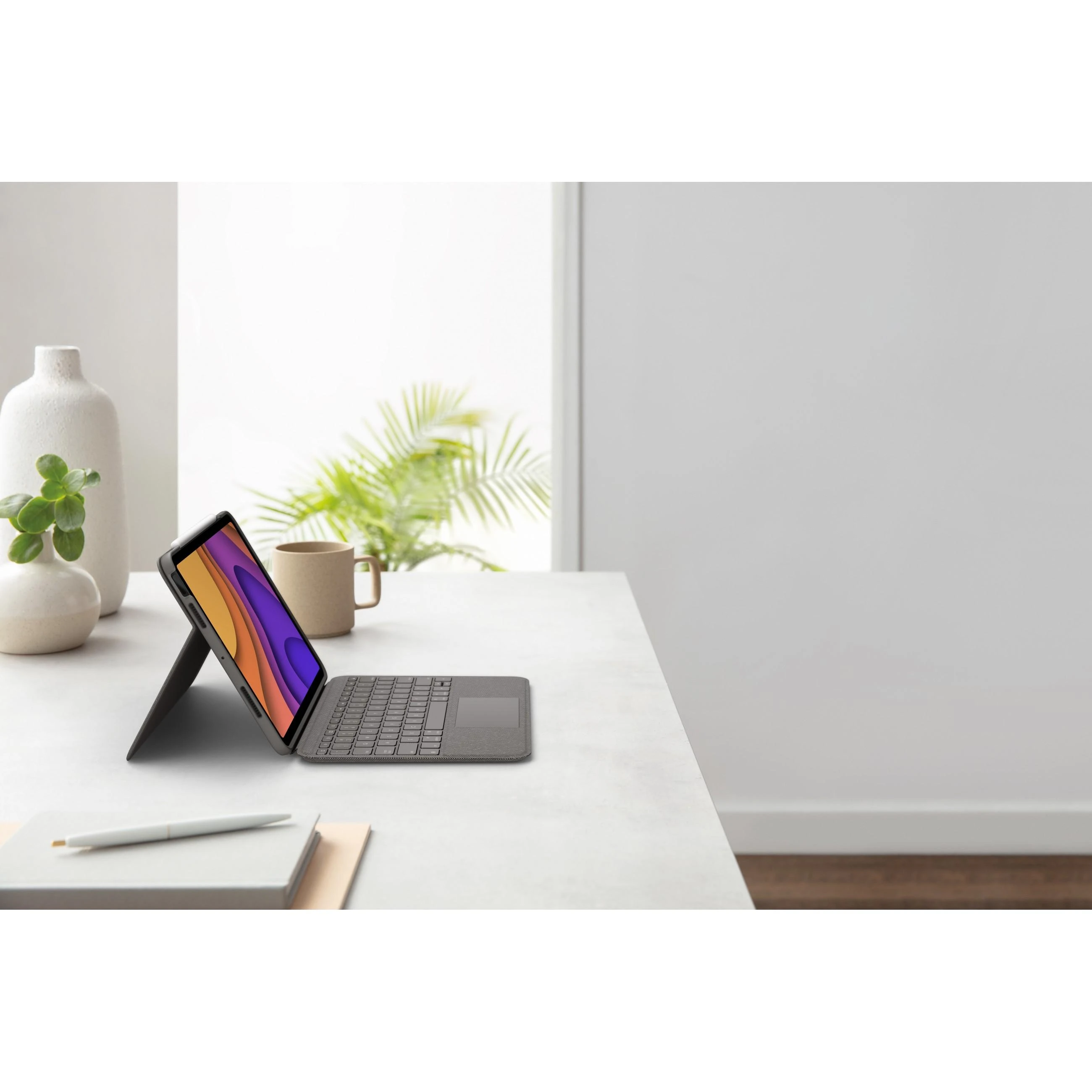 Logitech Folio Touch dėklas skirtas iPad Air 4 Gen. (Klaviatūros kalba – Vokiečių)