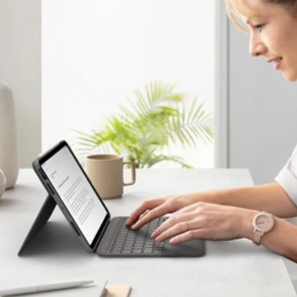 Logitech Folio Touch dėklas skirtas iPad Air 4 Gen. (Klaviatūros kalba – Vokiečių)