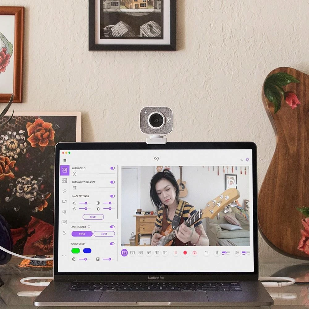 Internetinė kamera Logitech StreamCam, Baltos spalvos