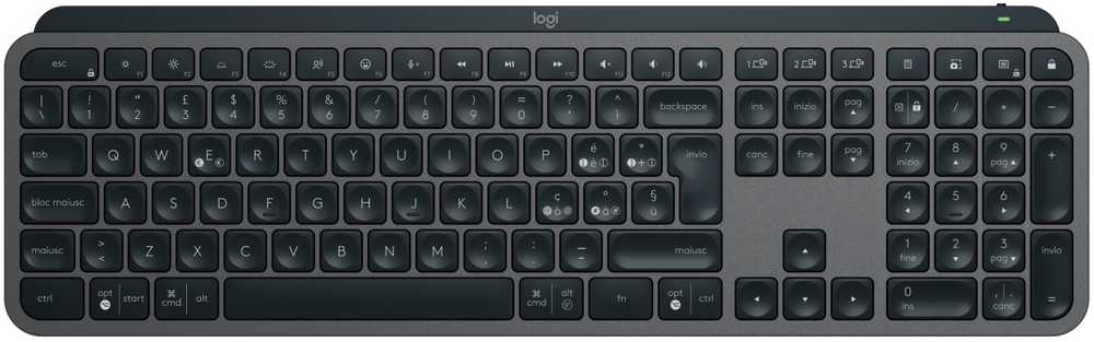 Pelė Logitech MX KEYS COMBO verslui GEN/2 - GRAPHITE - ITA - MEDITER