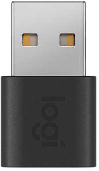 Adapteris USB Logitech 956-000169 USB-A - USB-C Pilka (956-000169)