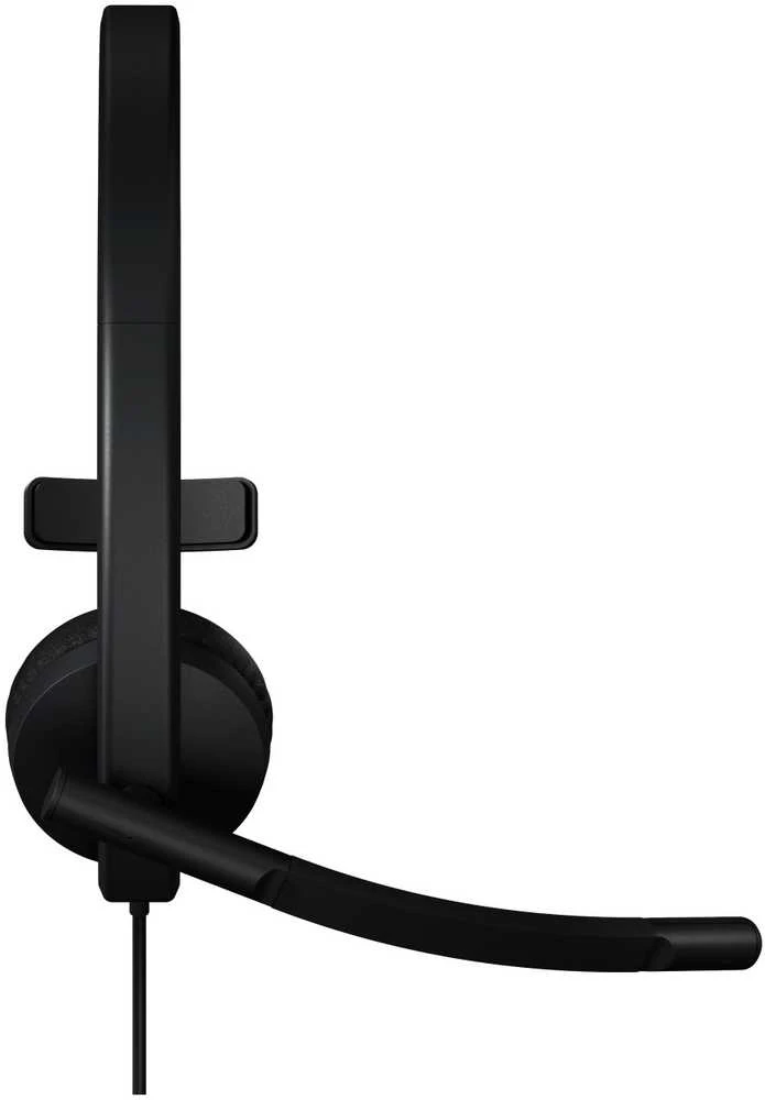 Logitech H570e Mono MS Teams Laidinės ausinės USB-A, Juoda