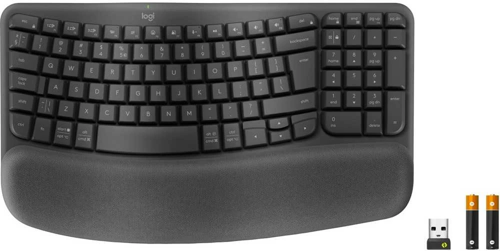 Klaviatūra Logitech WAVE KEYS verslui GRAPHITE - US INTL 2.4GHZ/BTN/A-973 - B2B