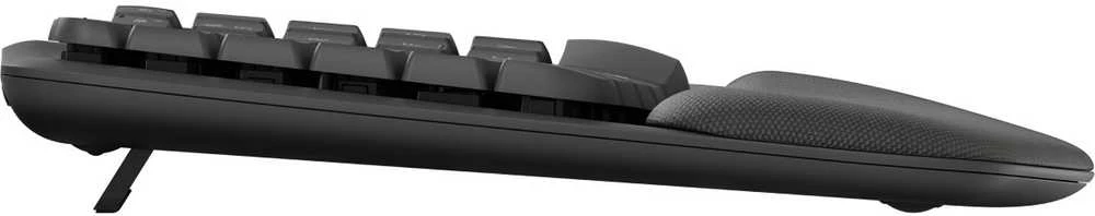 Logitech Wave Keys, juodas - belaidė ergonomiška klaviatūra su paminkštintu delno apdangalu