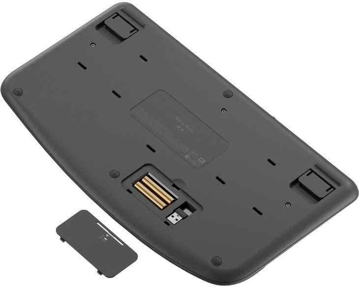 Logitech Wave Keys, juodas - belaidė ergonomiška klaviatūra su paminkštintu delno apdangalu