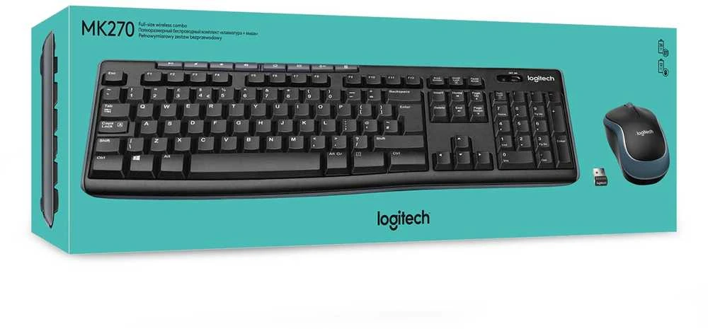 Klaviatūra Logitech WIRELESS COMBO MK270/BELGIAN LAYOUT