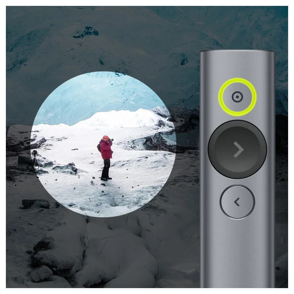 LOGITECH Spotlight Plus Presentation nuotolinio valdymo pultas su 3 mygtukais