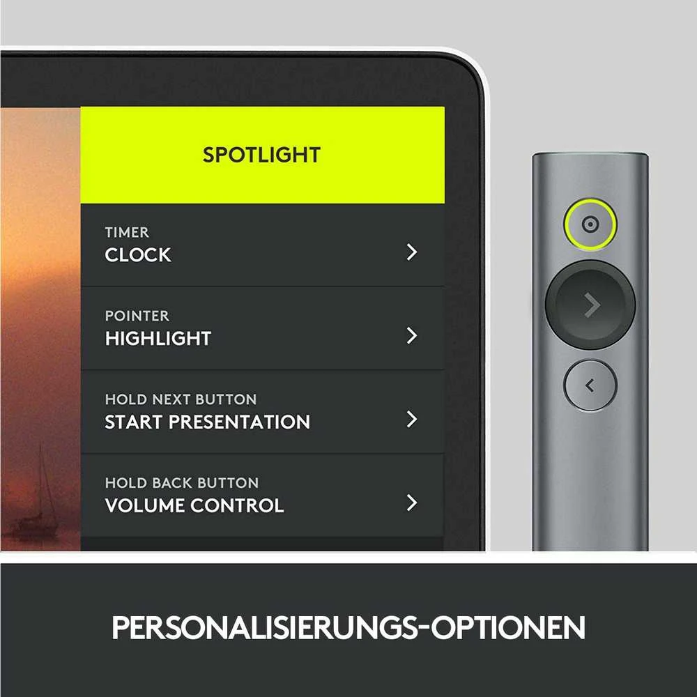 LOGITECH Spotlight Presentation nuotolinio valdymo pultas – SLATE