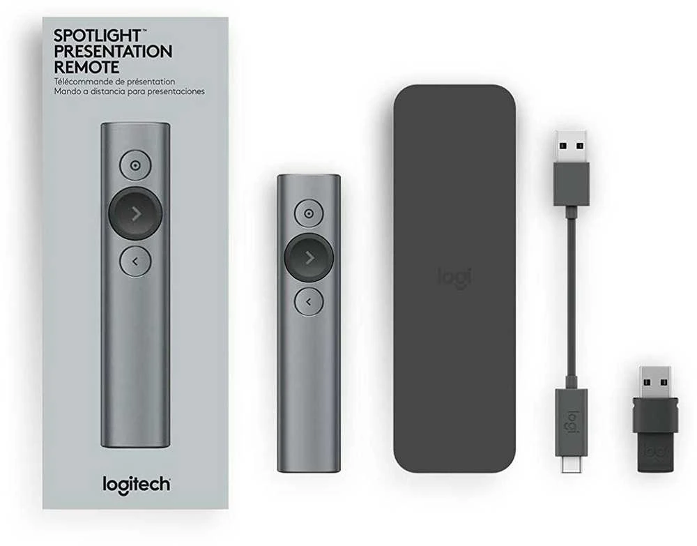 LOGITECH Spotlight Presentation nuotolinio valdymo pultas – SLATE