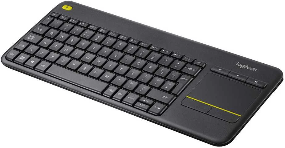 Logitech K400 Plus klaviatūra Radijo dažnio belaidė QWERTY Skandinaviškas Juoda