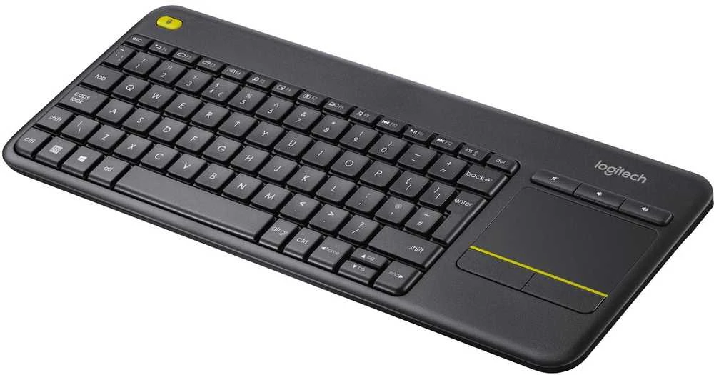 Logitech WIRELESS TOUCH Klaviatūra K400 - PLUS Juodas (CZECH)