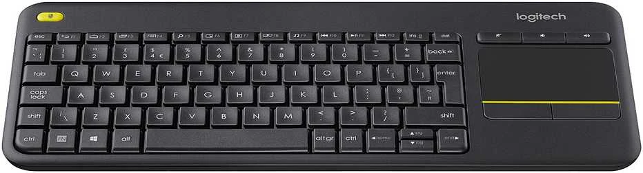 Logitech K400 Plus klaviatūra Radijo dažnio belaidė QWERTY Skandinaviškas Juoda