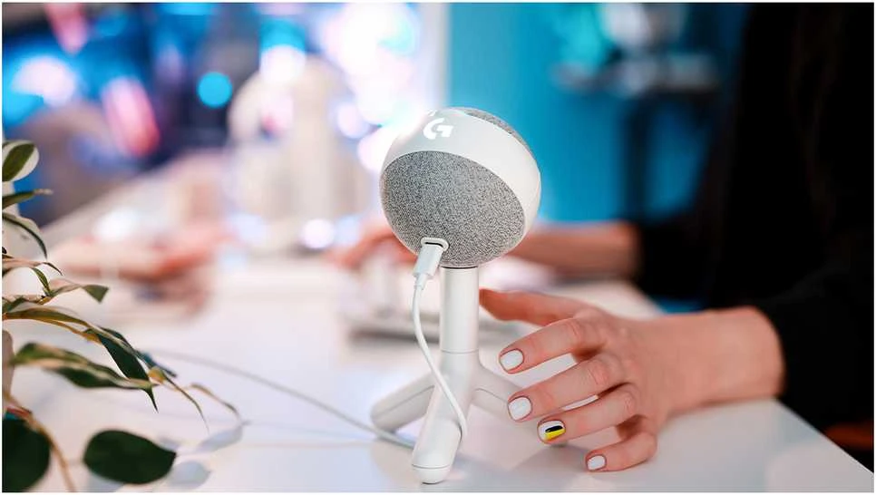 LOGITECH G Yeti Orb RGB žaidimų mikrofonas - LIGHTSYNC - OFF Baltas - USB