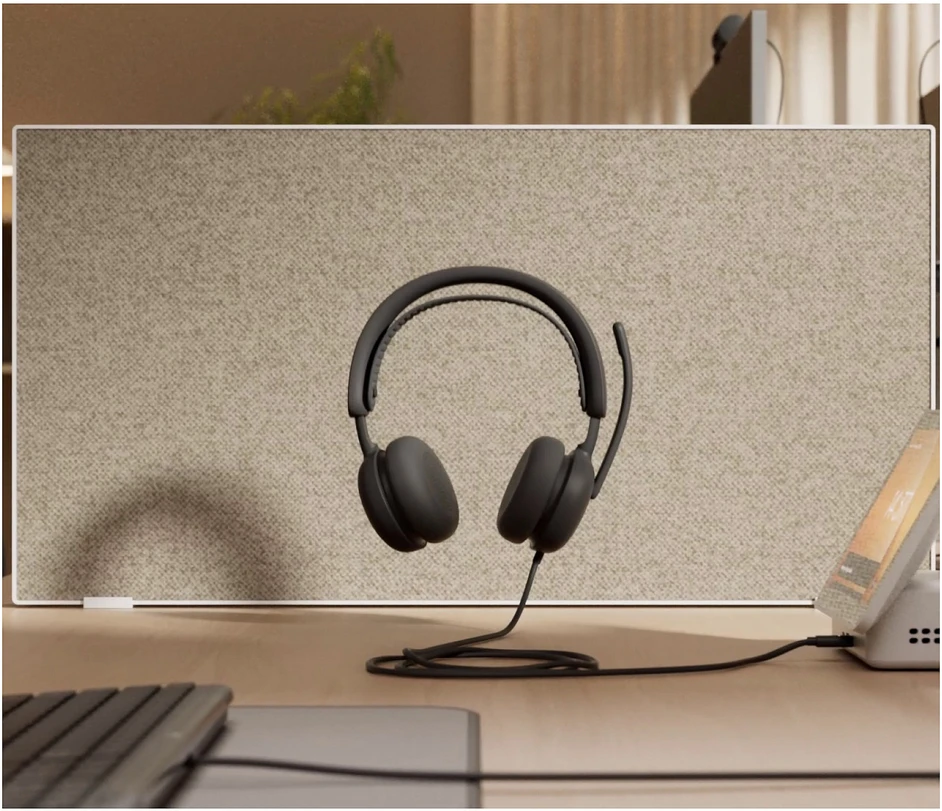 Ausinės Logitech Zone su laidu 2 skirta firm — balta
