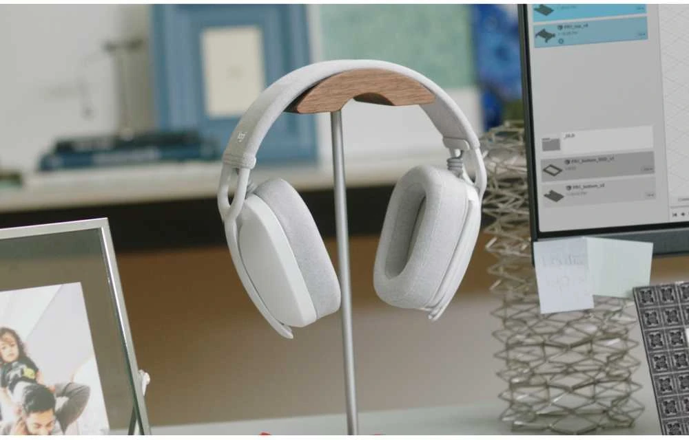 Logitech Zone Vibe 100 belaidės ausinės, Baltos