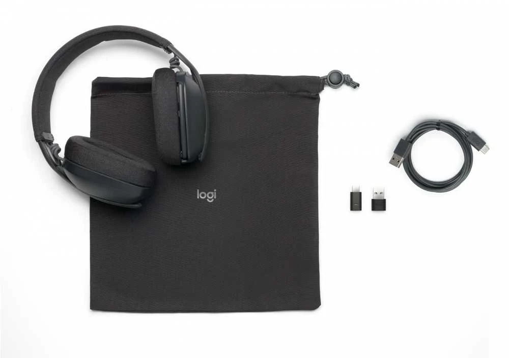 Belaidės Ausinės Logitech Zone Vibe Belaidės Bluetooth, pilkos spalvos