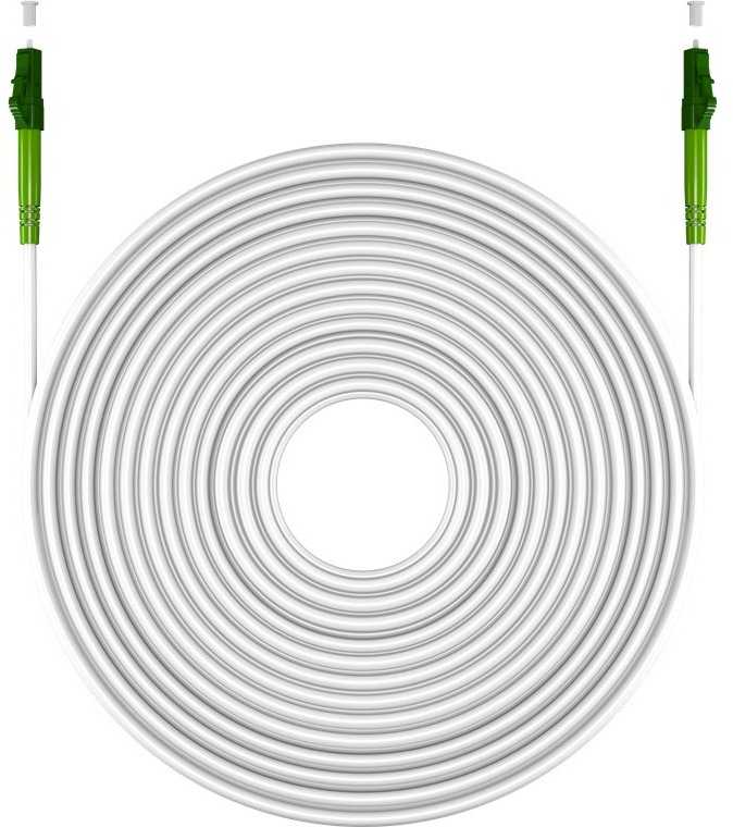 „Goobay“ šviesolaidinis kabelis (FTTH), vienmodis (OS2) baltas, baltas (paprastas), 30 m – laido ilgis 30 m