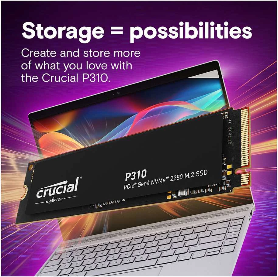 Crucial P310 1TB PCIe Gen4 NVMe M.2 SSD
