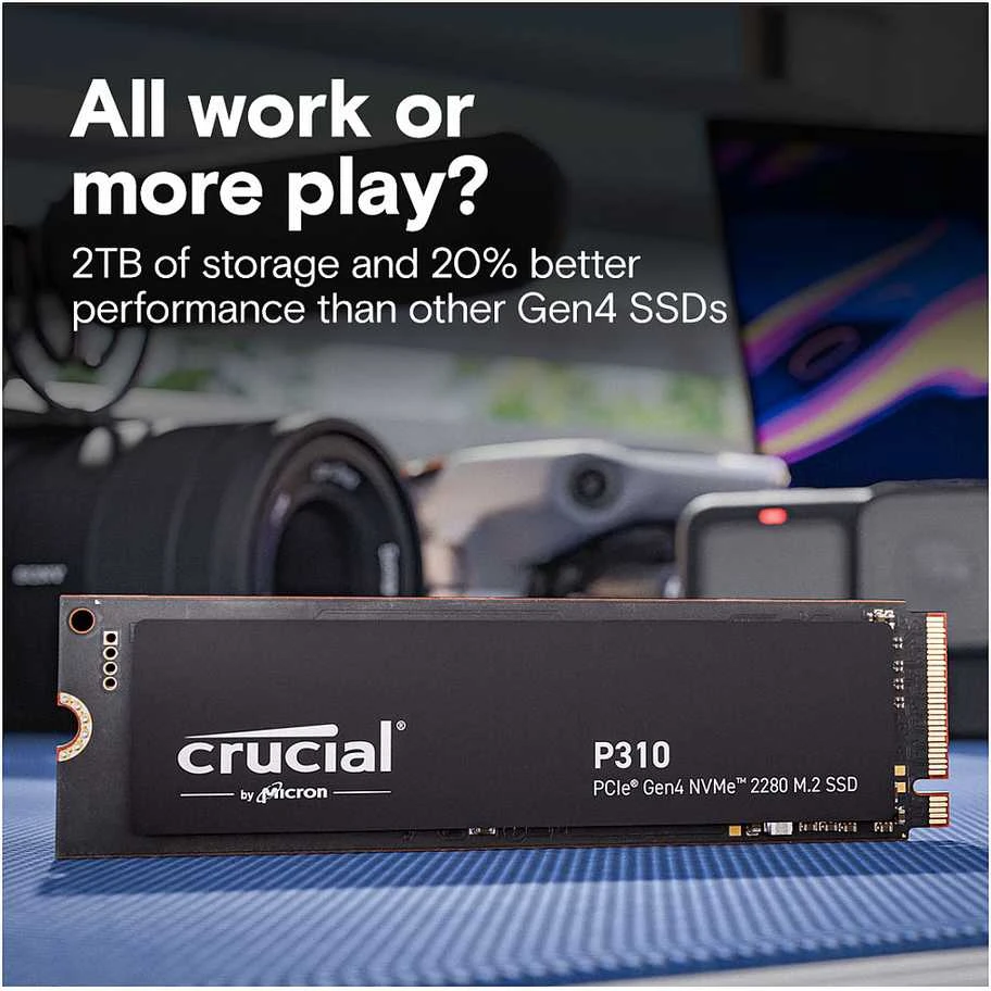 Crucial P310 1TB PCIe Gen4 NVMe M.2 SSD