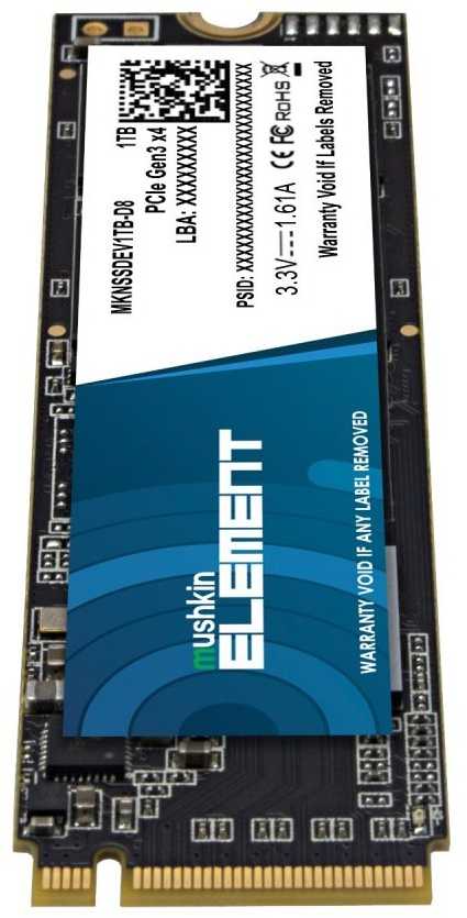 Mushkin Element NVMe SSD, PCIe 3.0 M.2 Typ 2280 – 1 TB
