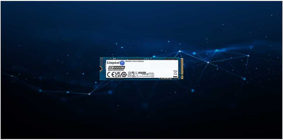 Kingston Technology 240G DC2000B PCIe 4.0 M.2 2280 Enterprise SSD (be radiatoriaus), 240 GB, M.2, 4500 MB/s
