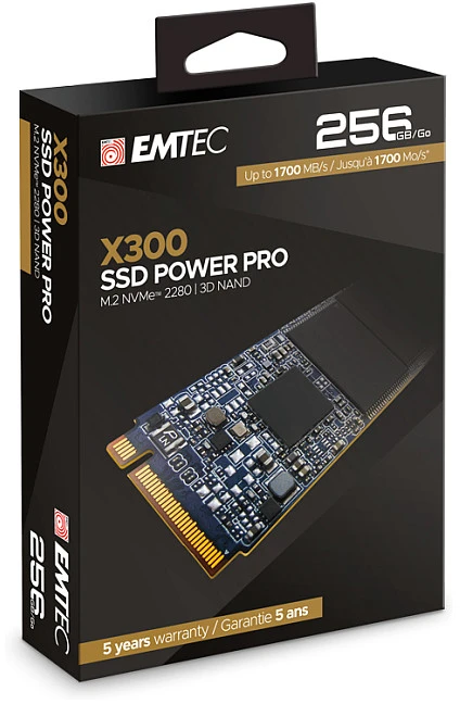 Dysk SSD Emtec X300 Power Pro 256GB M.2 2280 PCI-E x4 Gen3 NVMe (ECSSD256GX300)