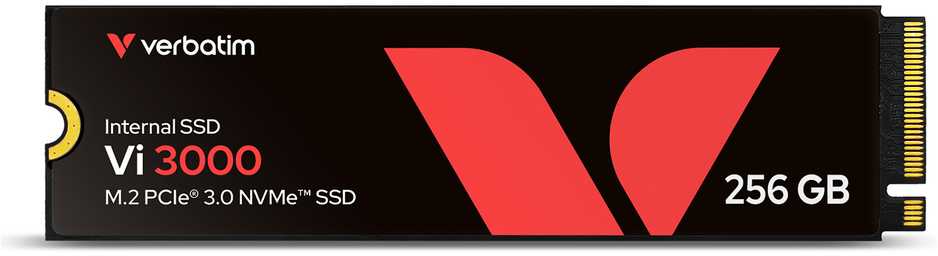Verbatim Vi3000 256 GB, SSD - PCIe 3.0 x4, NVMe, M.2 2280