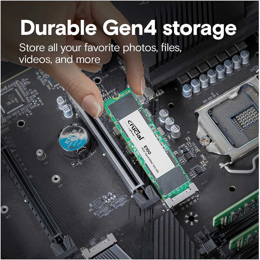 Crucial E100 M.2 PCIe 4.0 NVMe 2TB