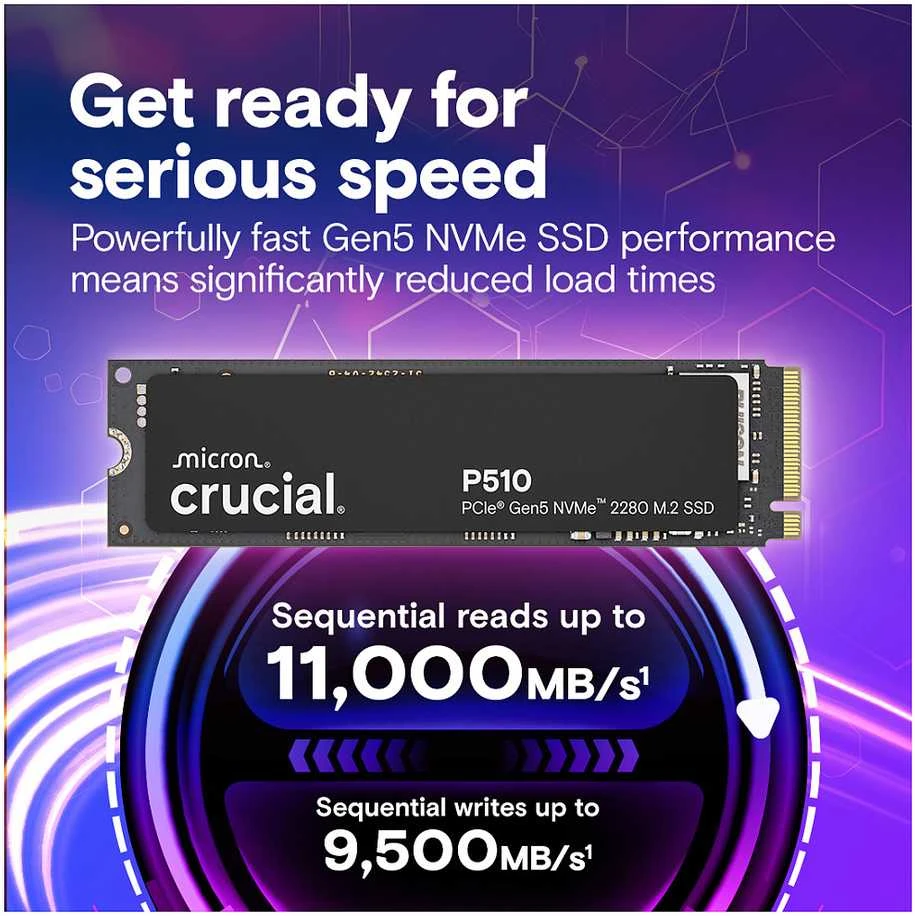 Crucial P510 M.2 PCI-e 5.0 NVMe 2TB