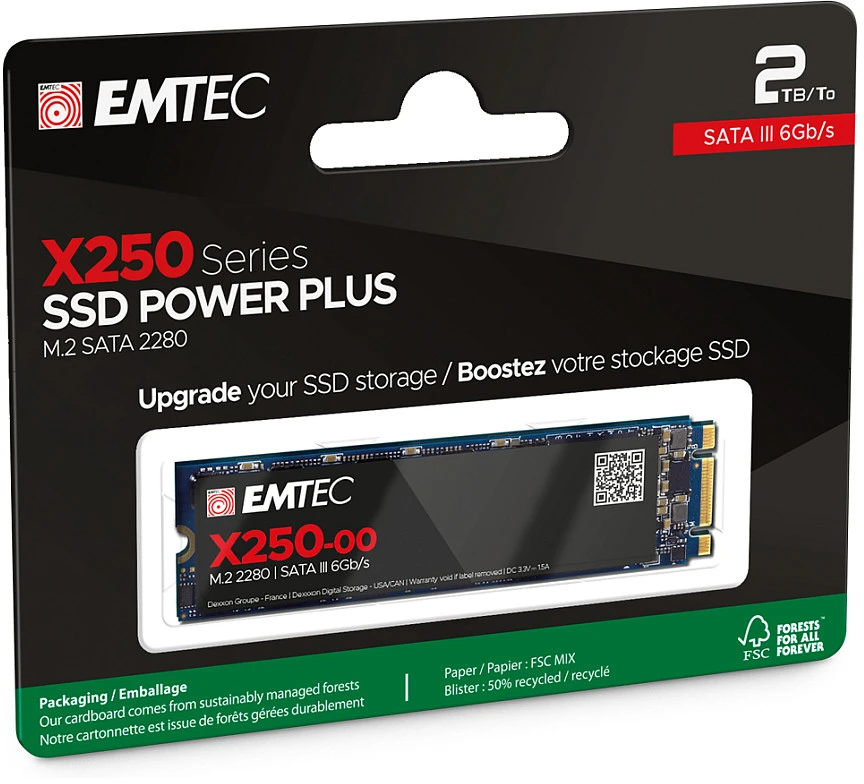 Emtec SSD M.2 SATA X250 2TB „Power Plus“