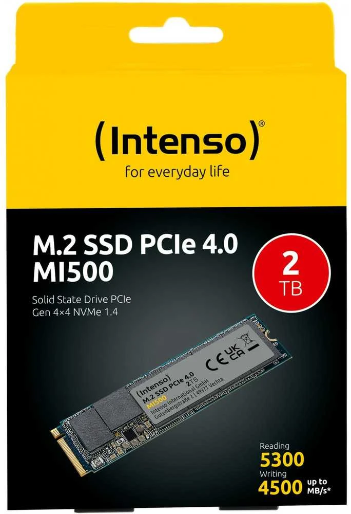 M.2 2TB „Intenso MI500 NVMe PCIe 4.0 x 4“ diskas