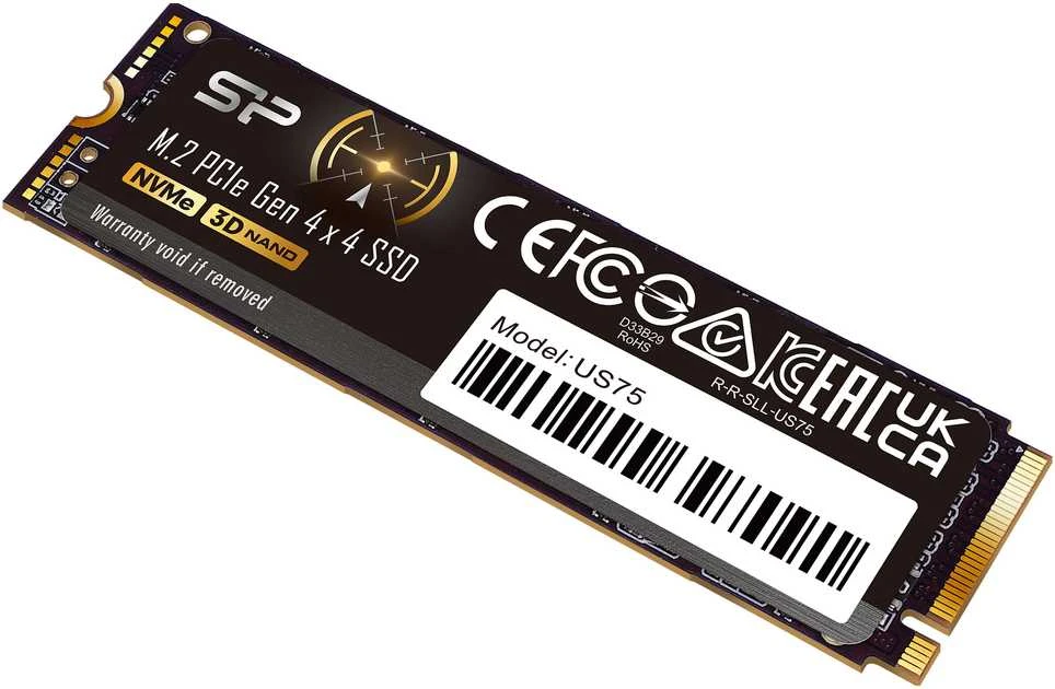 SILICON POWER COMPUTER & COMMUNICAT SILICON POWER SSD US75 2TB M.2 PCIe NVMe Gen4x4 NVMe 1.4 7000/6500MB/s