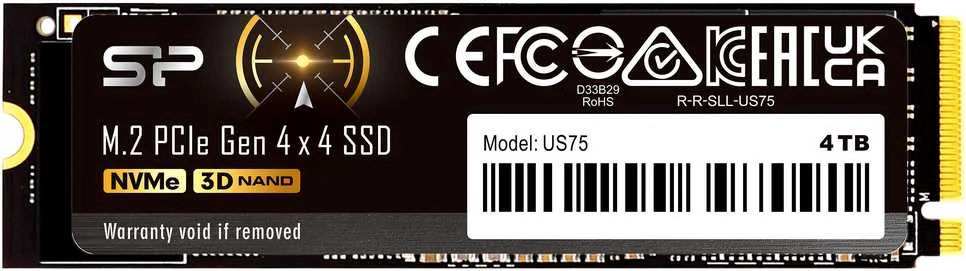 SILICON POWER COMPUTER & COMMUNICAT SILICON POWER SSD US75 2TB M.2 PCIe NVMe Gen4x4 NVMe 1.4 7000/6500MB/s