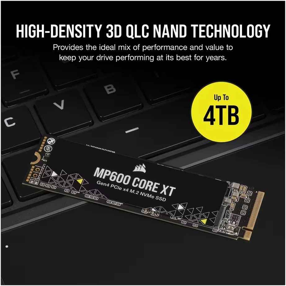 „Corsair MP600 CORE XT M.2 Gen4 PCIe x4 NVMe 4TB“ kietasis diskas
