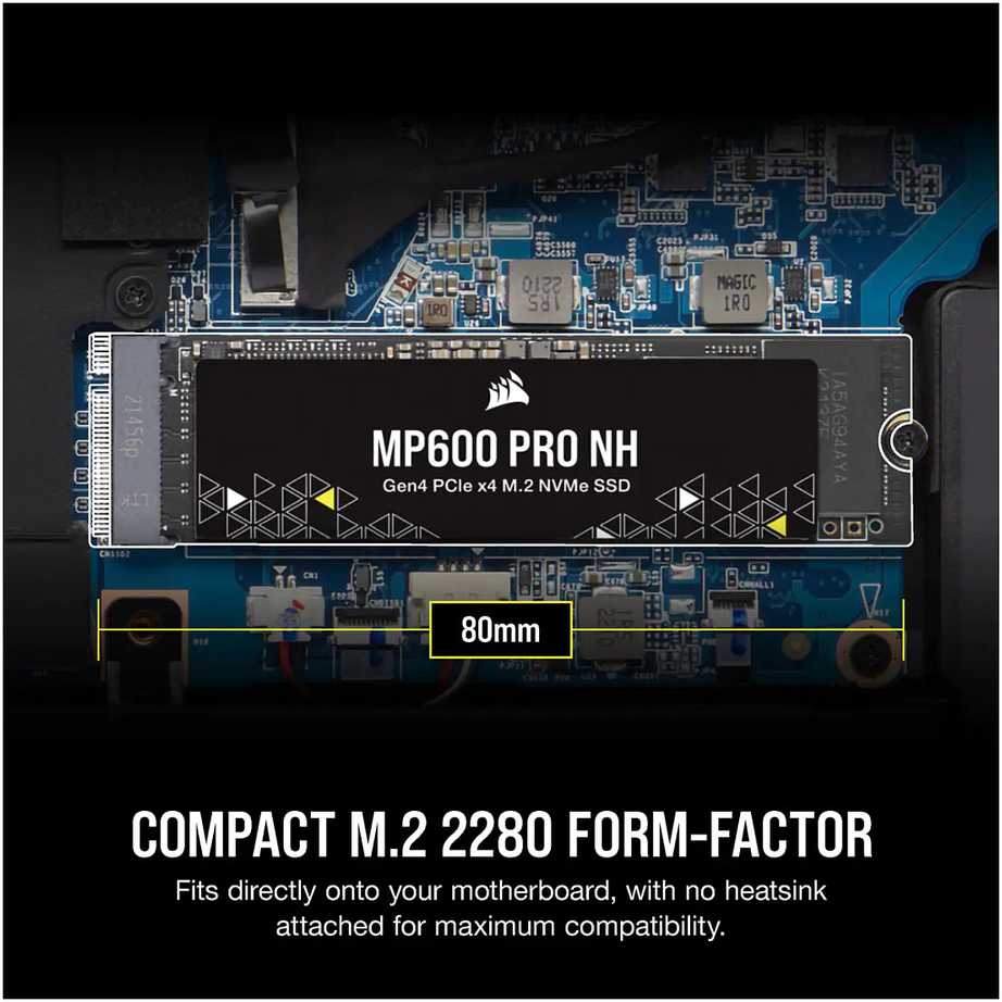 M.2 4TB CORSAIR PCI-E NVMe Gen4 MP600 PRO NH mažmeninė prekyba