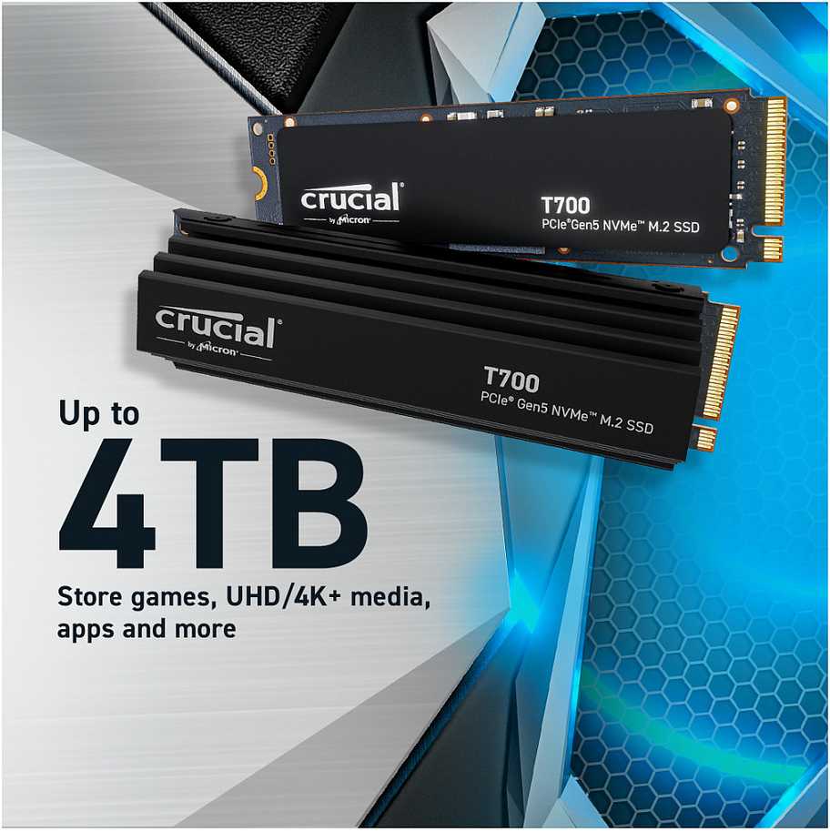 Crucial T700 M.2 PCI-e 5.0 NVMe 4TB