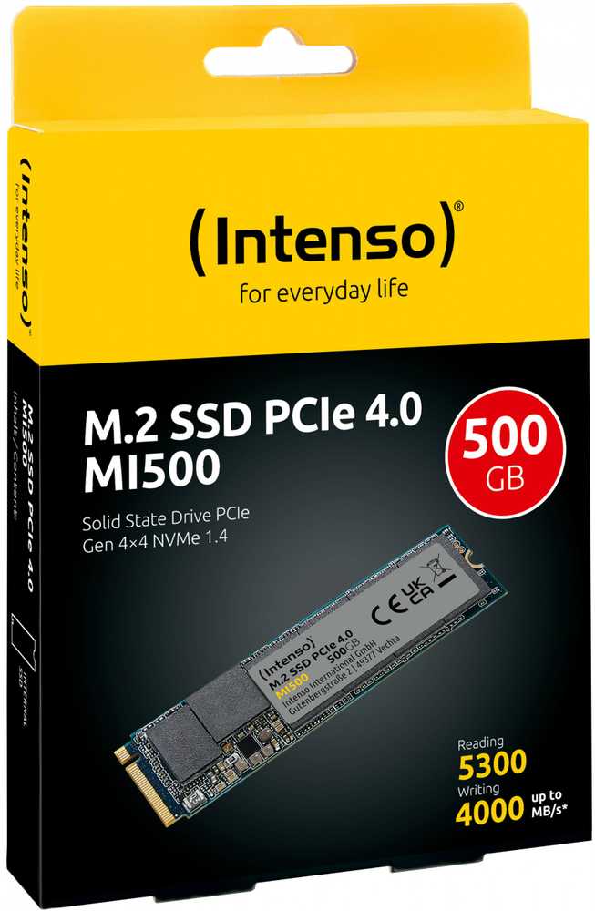 M.2 500GB Intenso MI500 NVMe PCIe 4.0 x 4