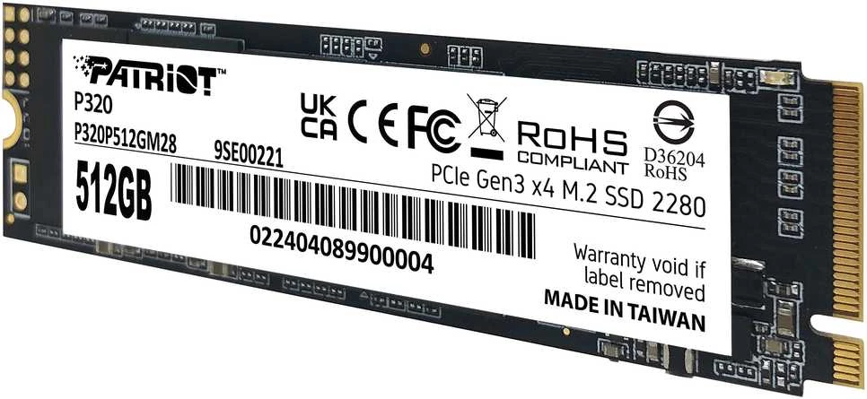 PATRIOT P320 512GB M.2 2280 PCIE SSD