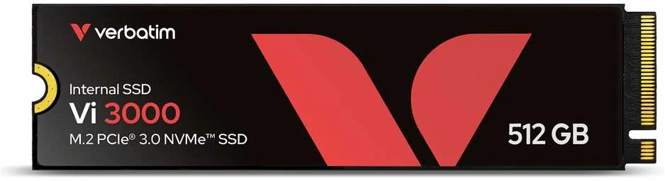 Verbatim Vi3000 512 GB, SSD - PCIe 3.0 x4, NVMe, M.2 2280