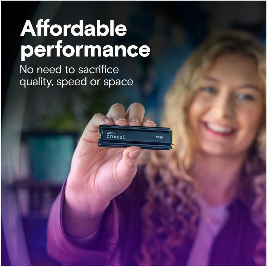 „Crucial P510 M.2 PCIe 5.0 NVMe 2TB“ aušintuvas