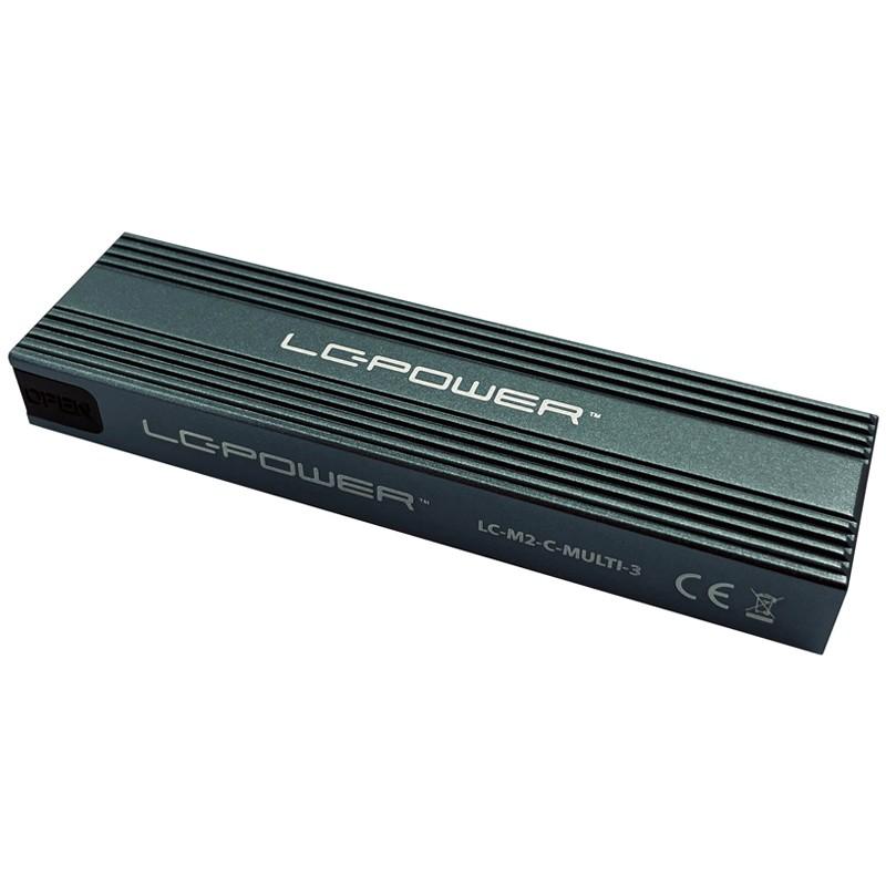 M.2 LC-M2-C-MULTI-3 LC-Power USB3.2 M.2 SSD plokštė (NVMe ir SATA)