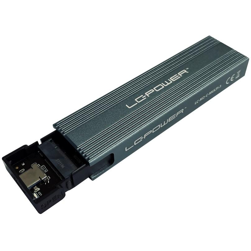 M.2 LC-M2-C-MULTI-3 LC-Power USB3.2 M.2 SSD plokštė (NVMe ir SATA)