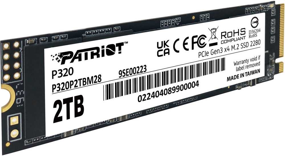PATRIOT P320 2TB M.2 2280 PCIE SSD