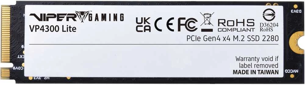 M.2 SSD - Patriot Memory VP4300 Lite 4TB PCIe 4.0 7400MB/s Skaitymas 6000MB/s Rašymas