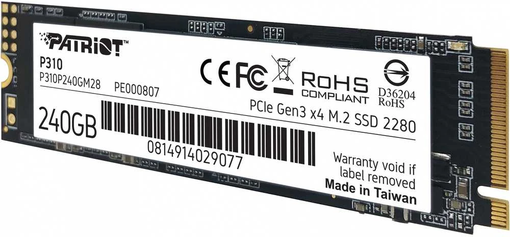 PATRIOT P310 240GB M2 2280 PCIe SSD NVME