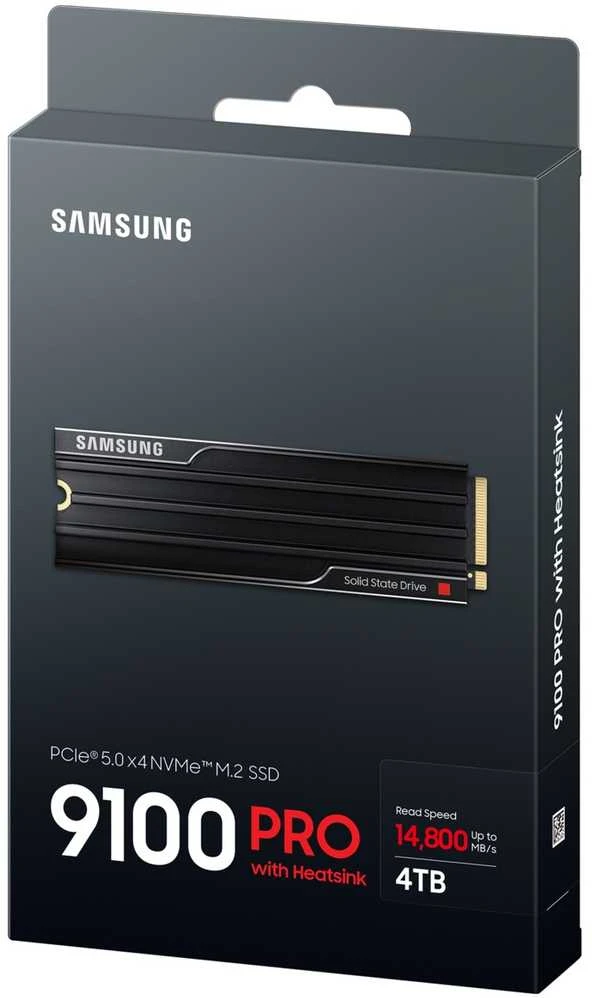 Samsung 9100 PRO | 4000 GB | SSD form factor M.2 2280 | Solid-state drive sąsaja PCIe 5.0x4 | Skaitymo greitis 14800 MB/s | Rašymo greitis 13400 MB/s
