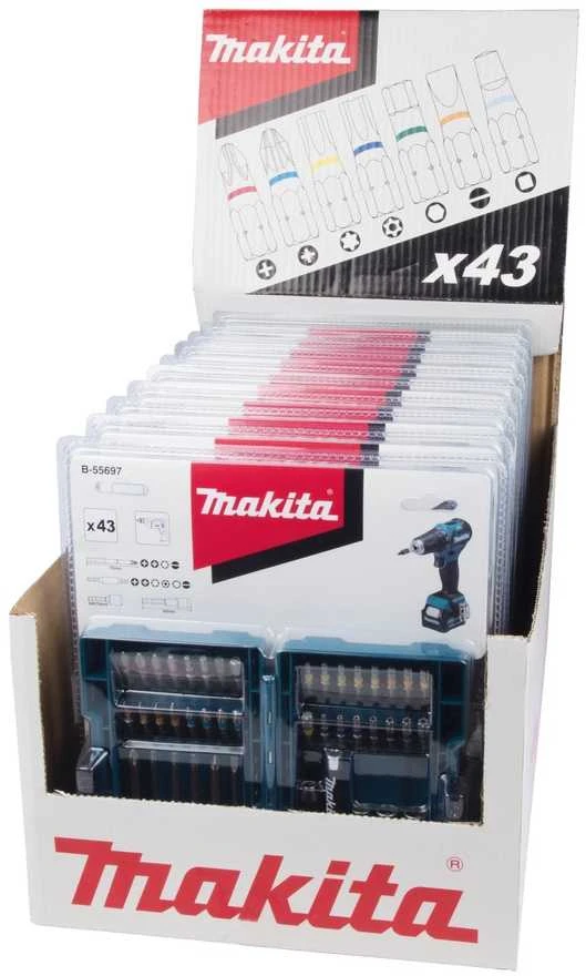 Makita Sukimo antgalių komplektas 43 vnt. 25mm/75mm bits B-55697