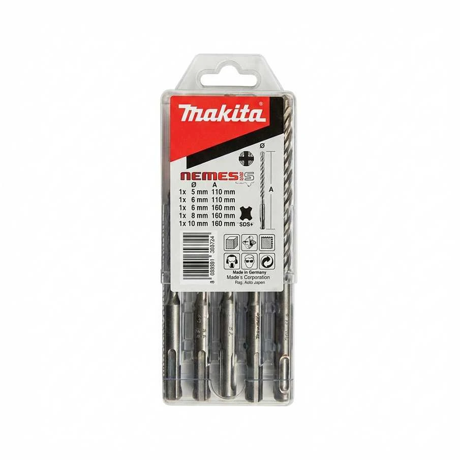 Grąžtas Makita SDS-PLUS Grąžtų Komplektas 5-vnt NEMESIS 2 B-58992