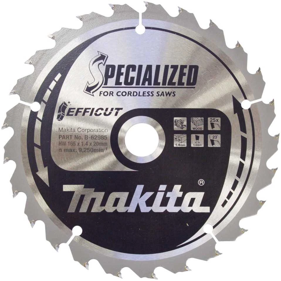 Makita B-62979 T.C.T. pjovimo diskas 165X1.4X20mm 23° T25 EFFICUT